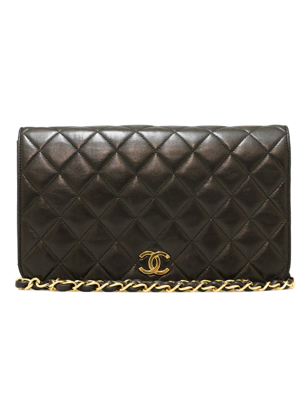 Sac enveloppe CHANEL noir