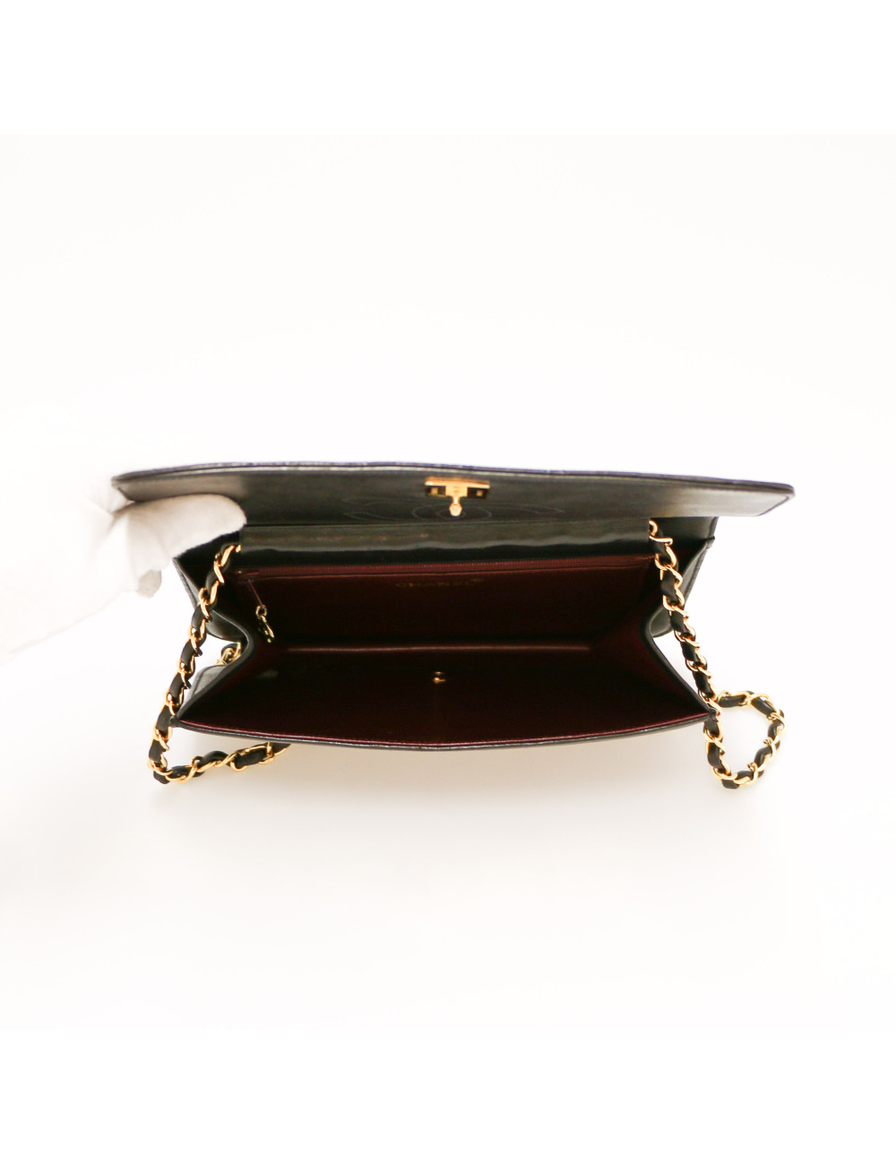 Sac enveloppe CHANEL noir