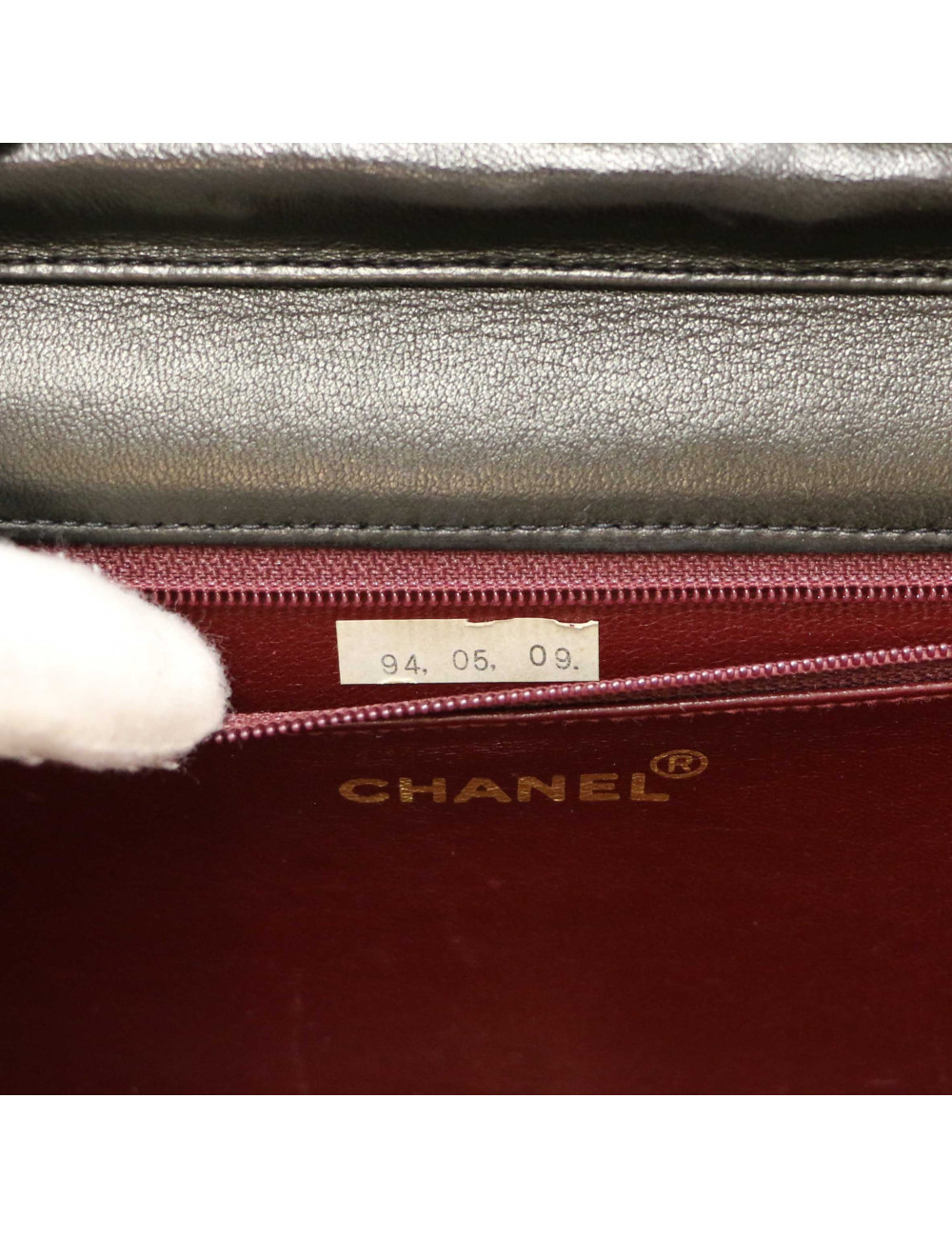 Sac enveloppe CHANEL noir