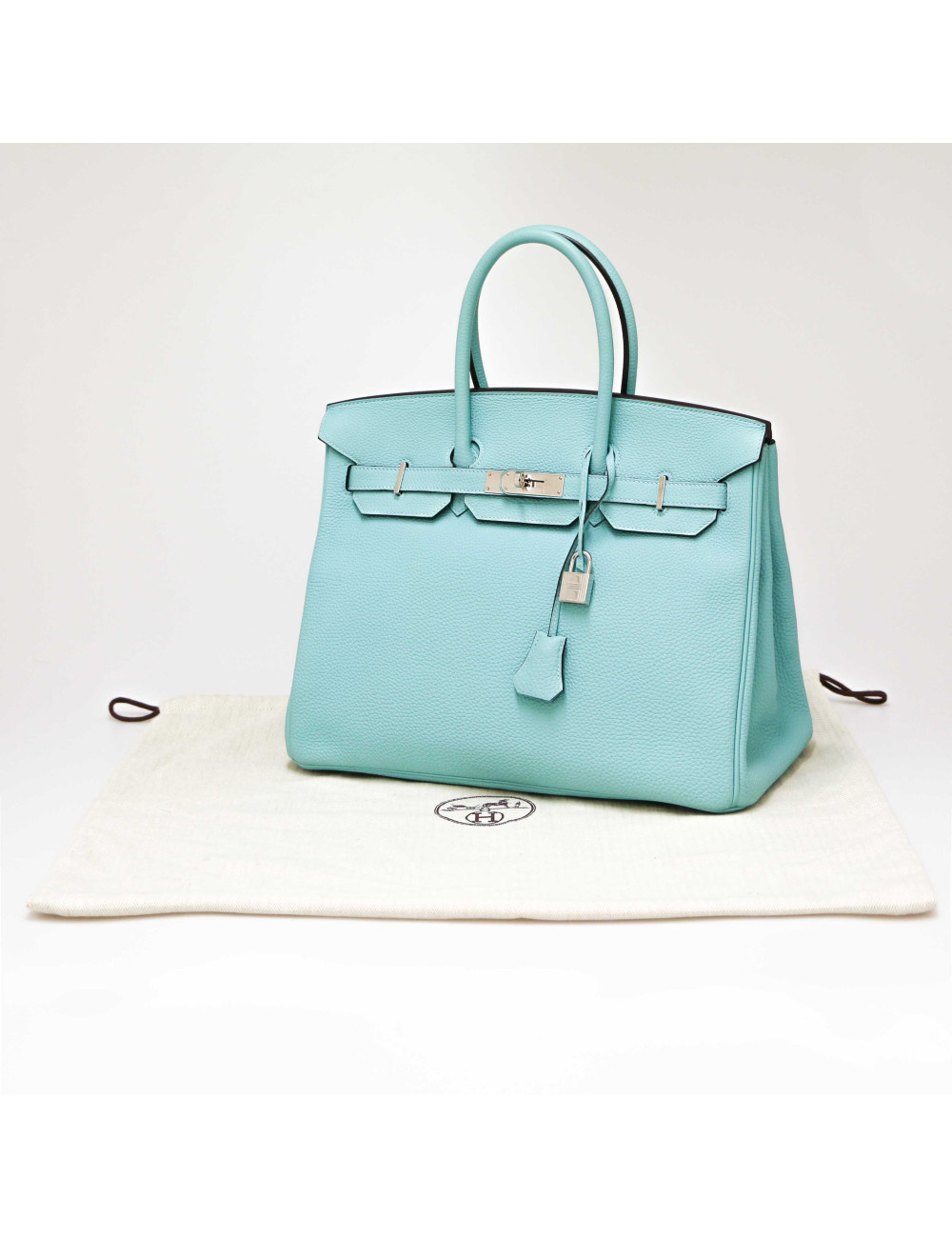 Birkin 35 HERMES bl-veau togo bleu attol 