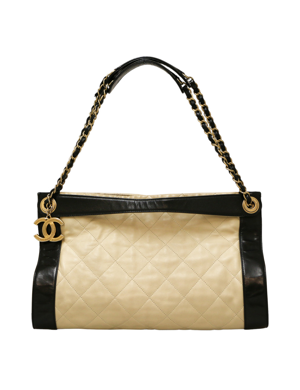 Sac CHANEL cuir d'agneau beige