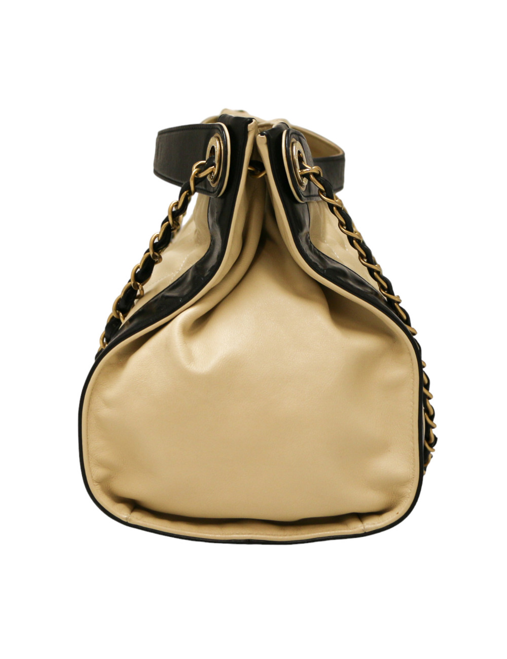 Sac CHANEL beige cuir d'agneau