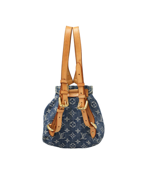 Sac à dos Montsouris LOUIS VUITTON denim bleu  PM