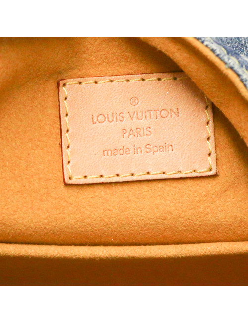 Sac à dos Montsouris LOUIS VUITTON denim bleu  PM