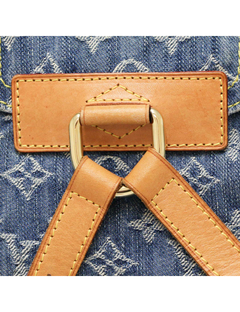 Sac à dos Montsouris LOUIS VUITTON denim bleu  PM