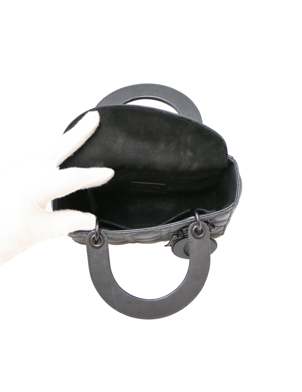 Lady Dior ultra mat black