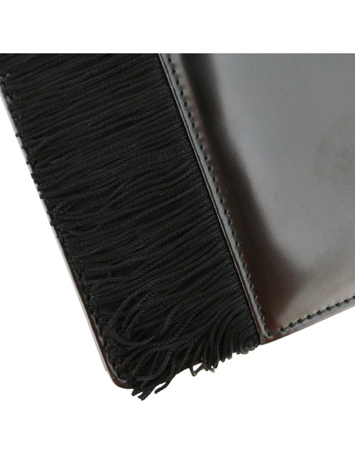 Sac pochette CHRISTIAN DIOR verni semi mat noir