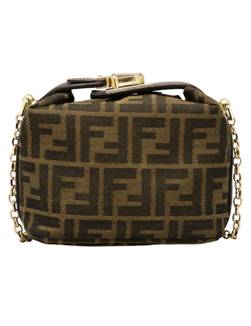 Mini sac FENDI Lunch Box chaine dorée