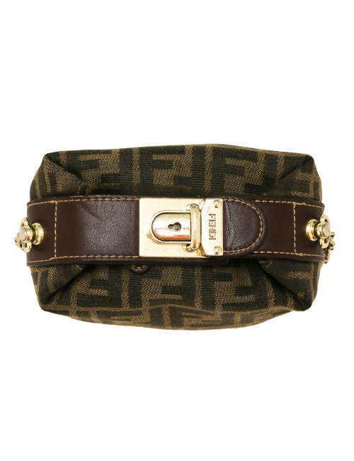 Mini sac FENDI Lunch Box chaine dorée