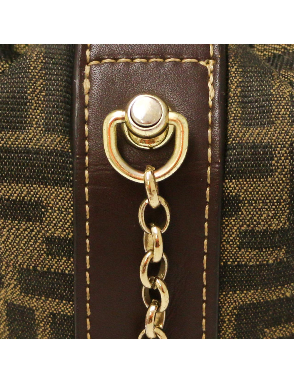 Mini sac FENDI Lunch Box chaine dorée