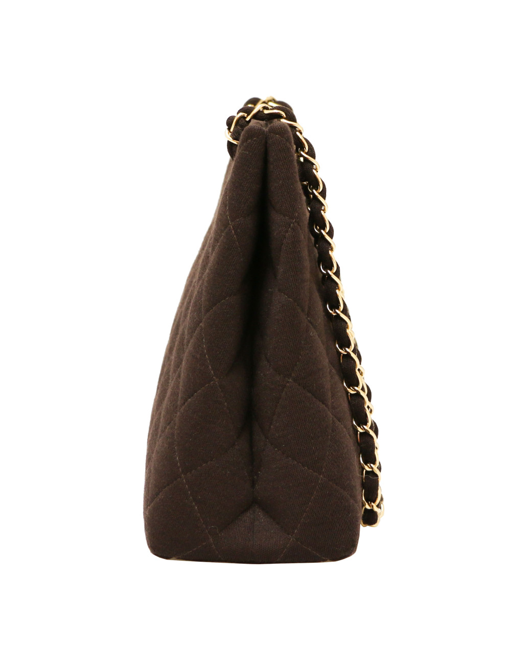 Cabas CHANEL jersey marron