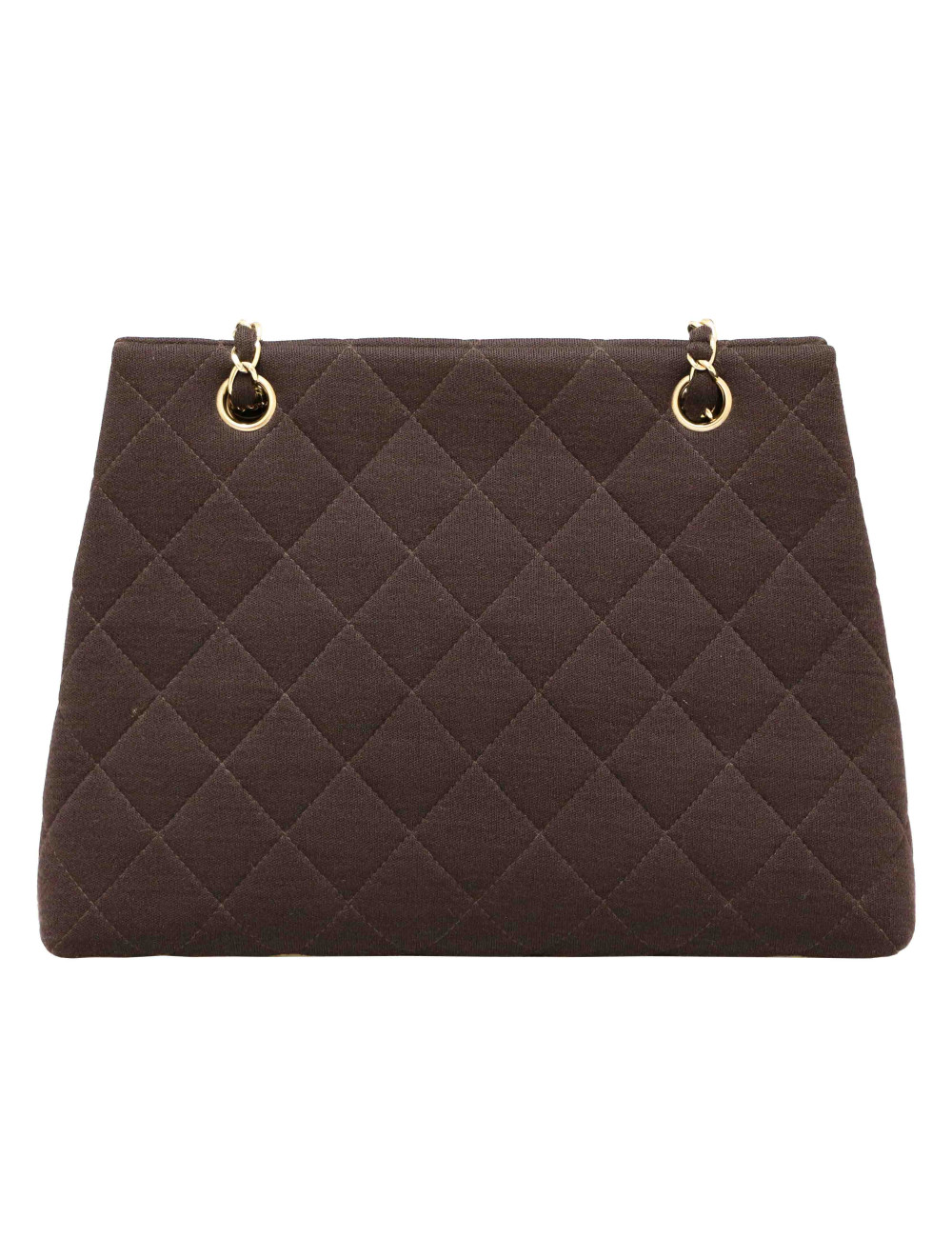 Cabas CHANEL jersey marron