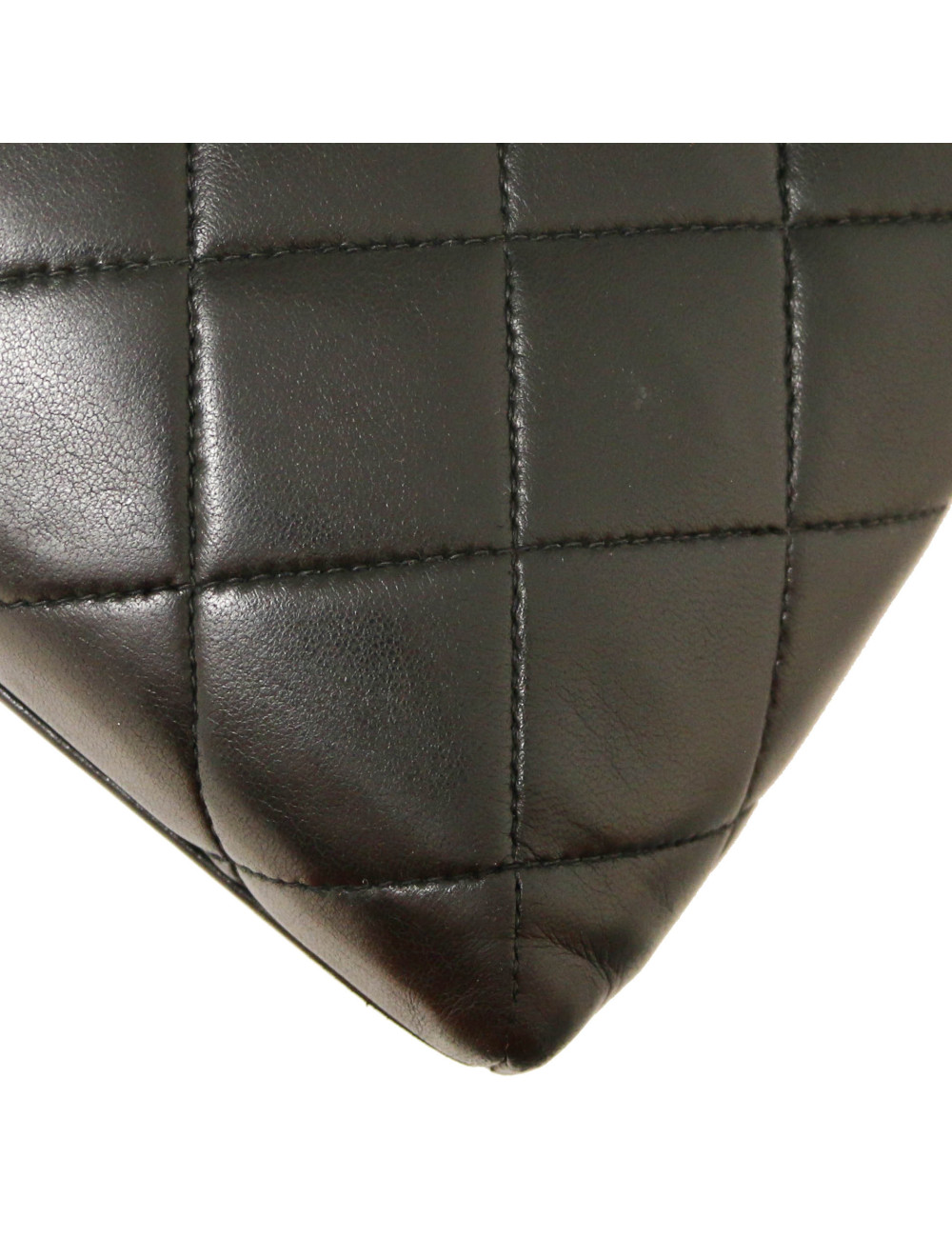 Cabas CHANEL cuir matelassé bleu  Vintage