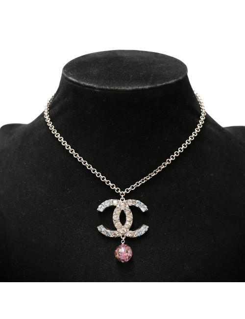 COLLIER chanel CC strass