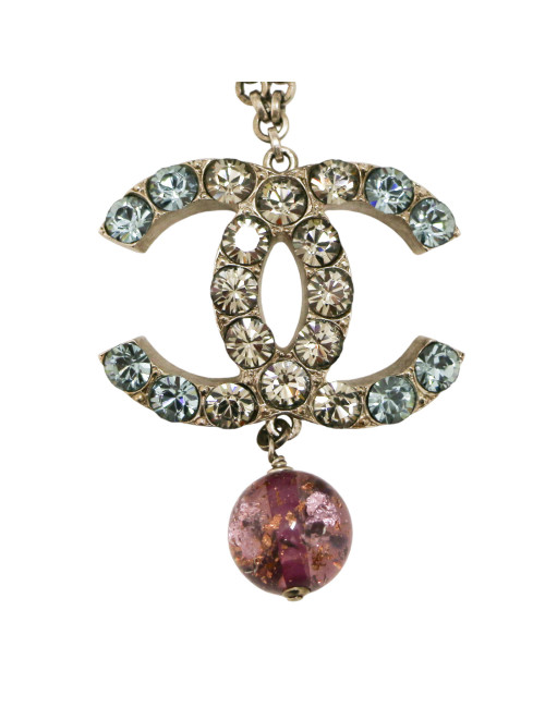 Collier CHANEL strass CCCollier CHANEL strass CC
