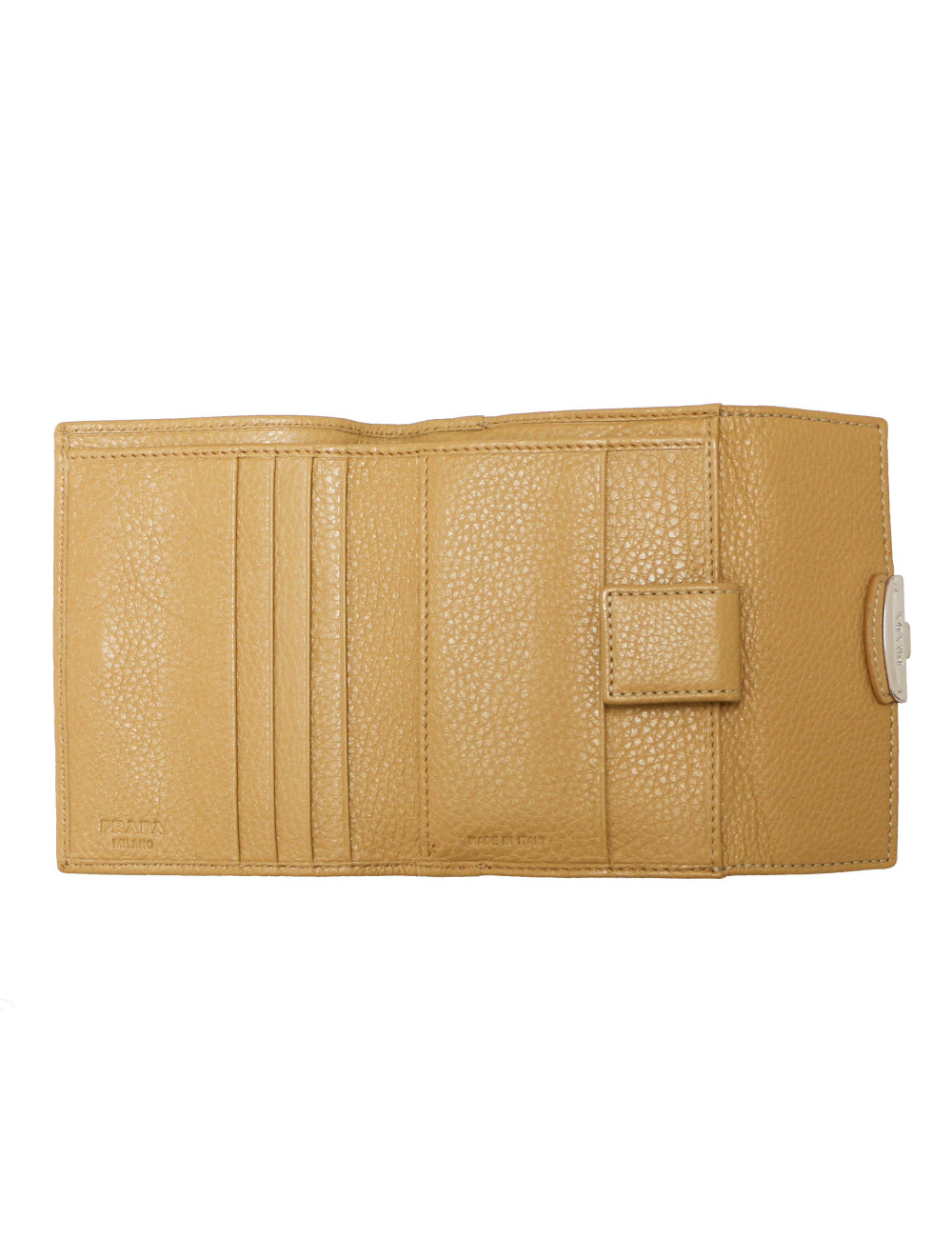 PRADA grained leather wallet