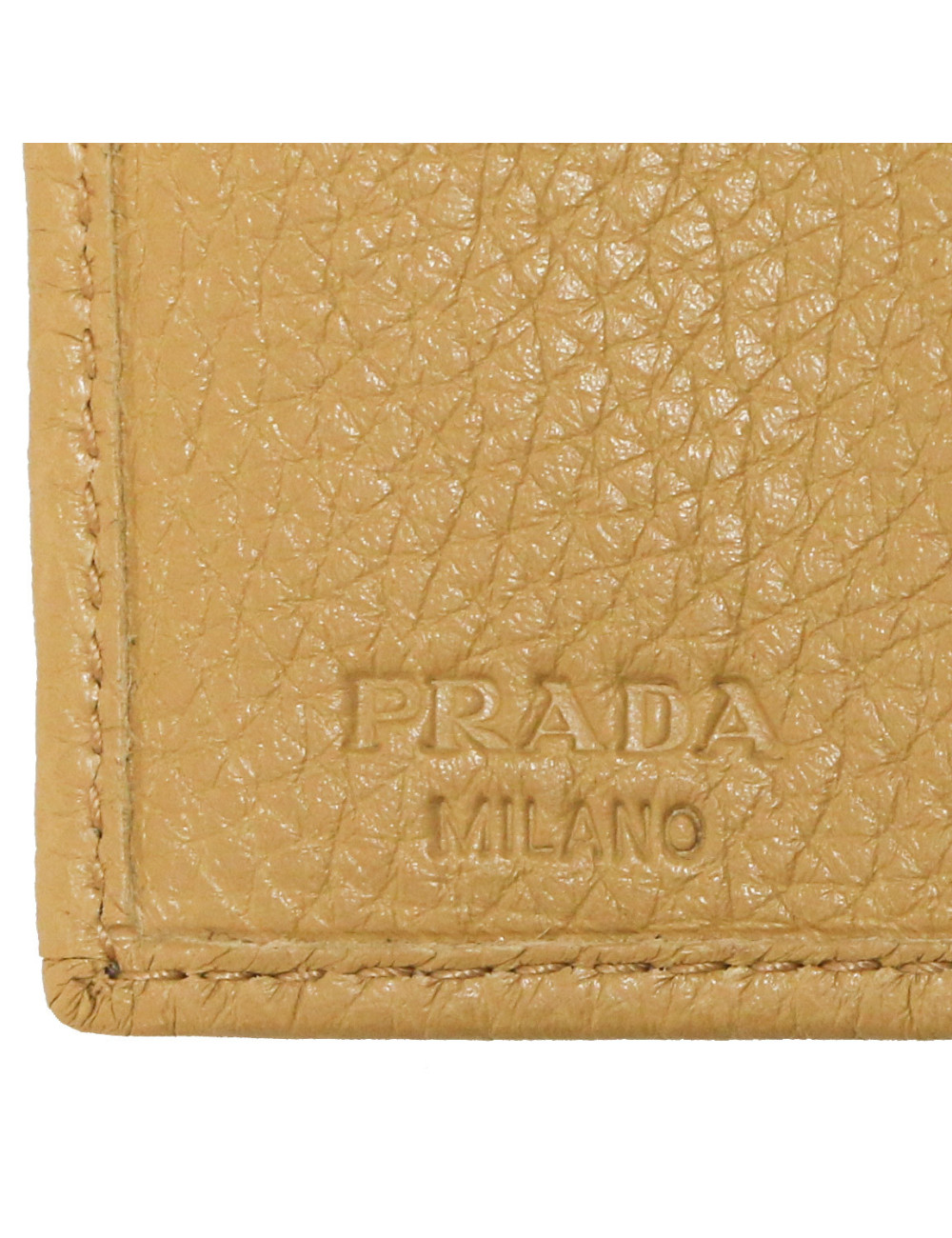 PRADA grained leather wallet