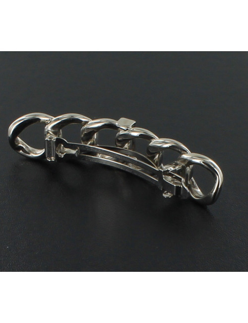 grande barrette à cheveux CHANEL motif chaîne