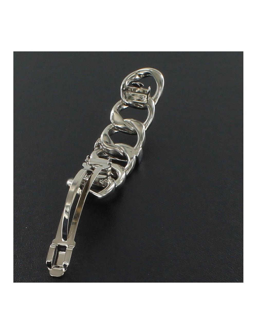 grande barrette à cheveux CHANEL motif chaîne