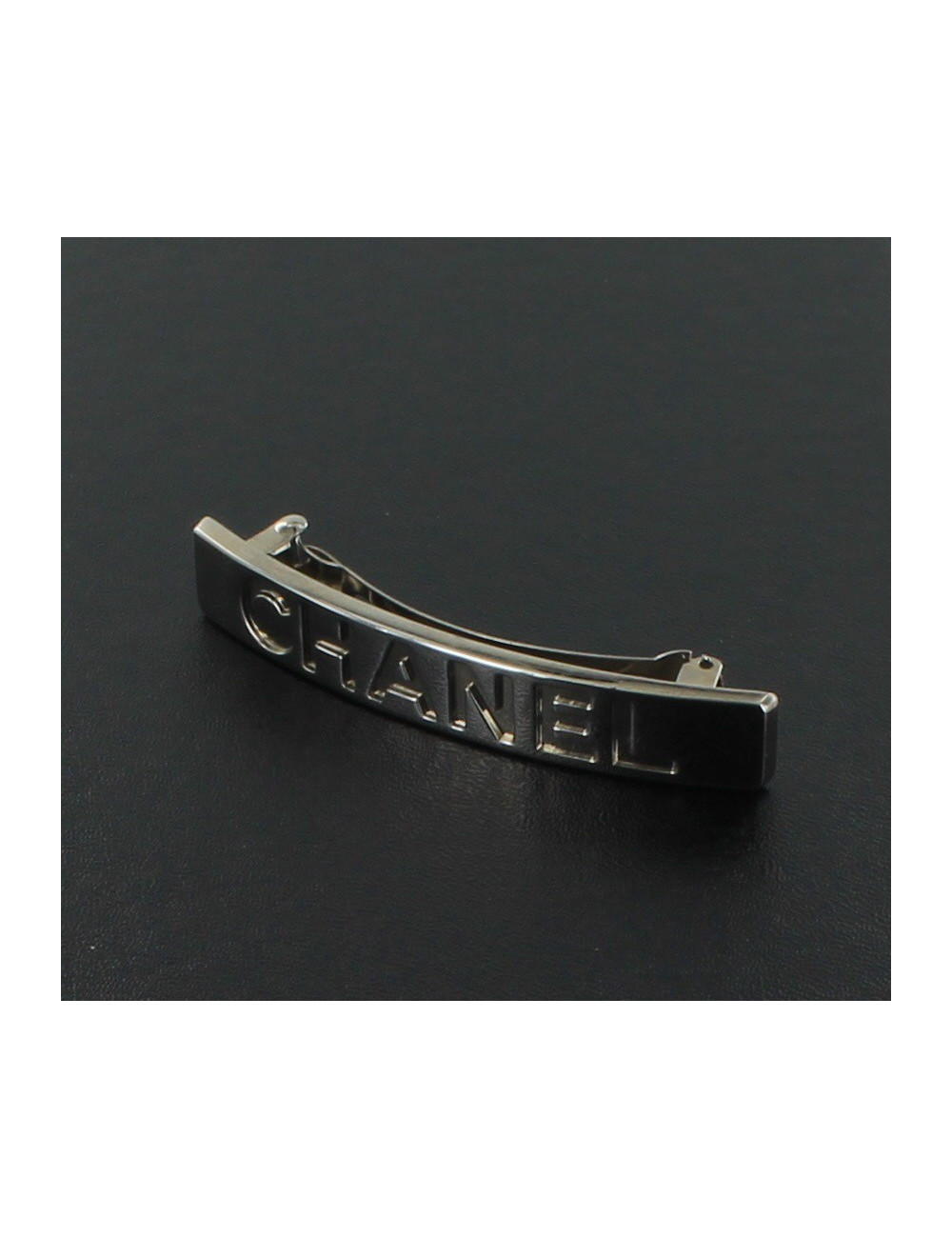 Barrette à cheveux CHANEL  métal palladié
