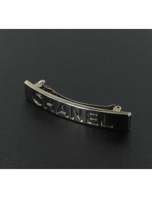 Barrette à cheveux CHANEL  métal palladié