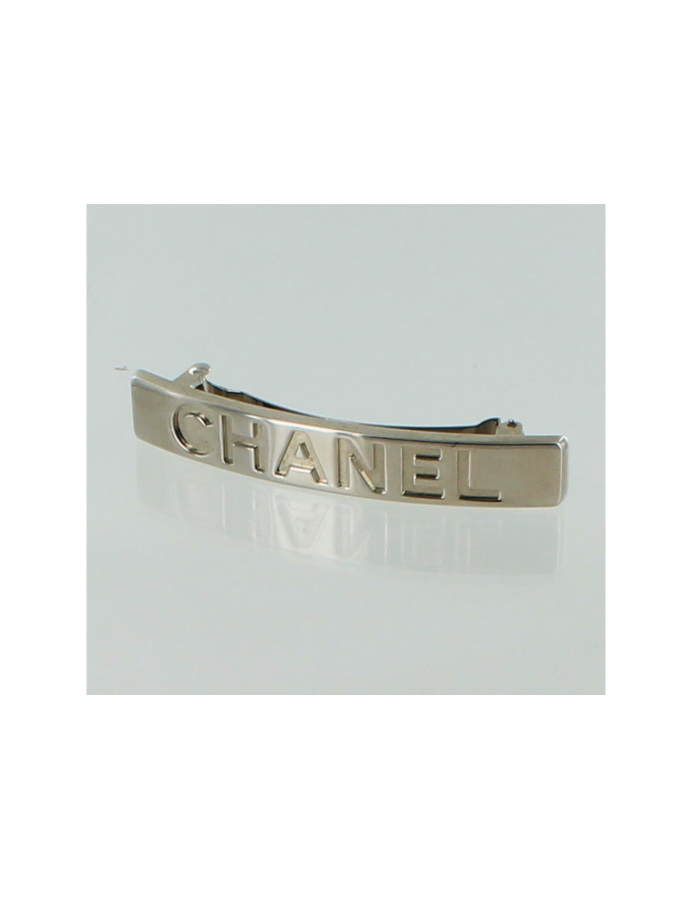 Barrette à cheveux CHANEL  métal palladié
