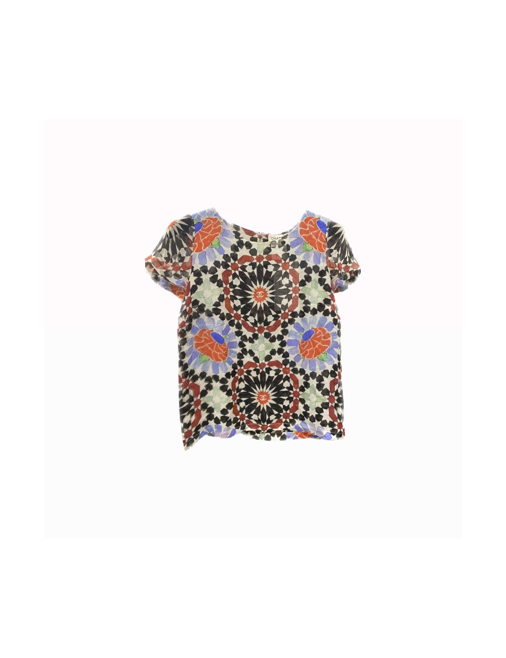 Blouse T36 CHANEL Paris-Dubai soie 