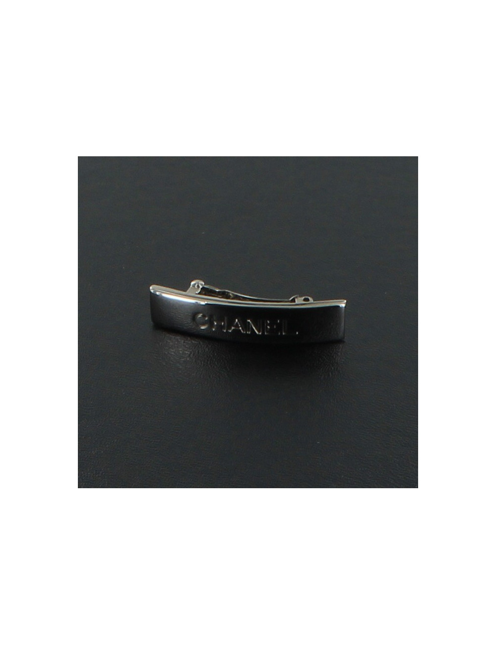 Barrette à cheveux CHANEL métal palladié
