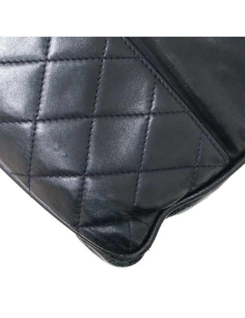 Cabas CHANEL GM cuir de veau bleu Vintage