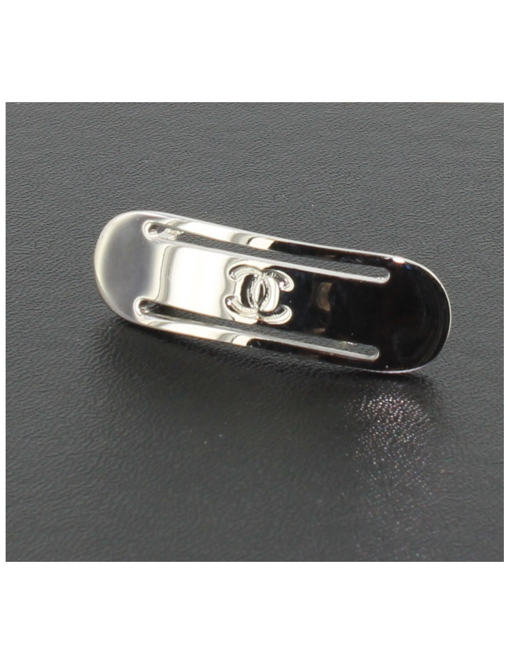 Barrette à cheveux CHANEL  métal palladié