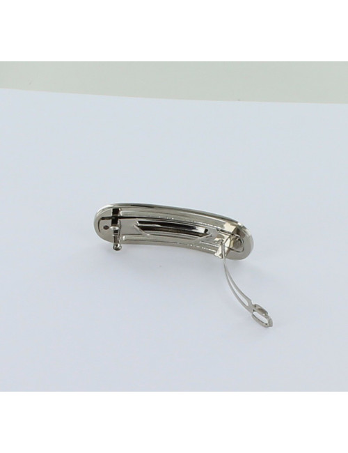 Barrette à cheveux CHANEL  métal palladié