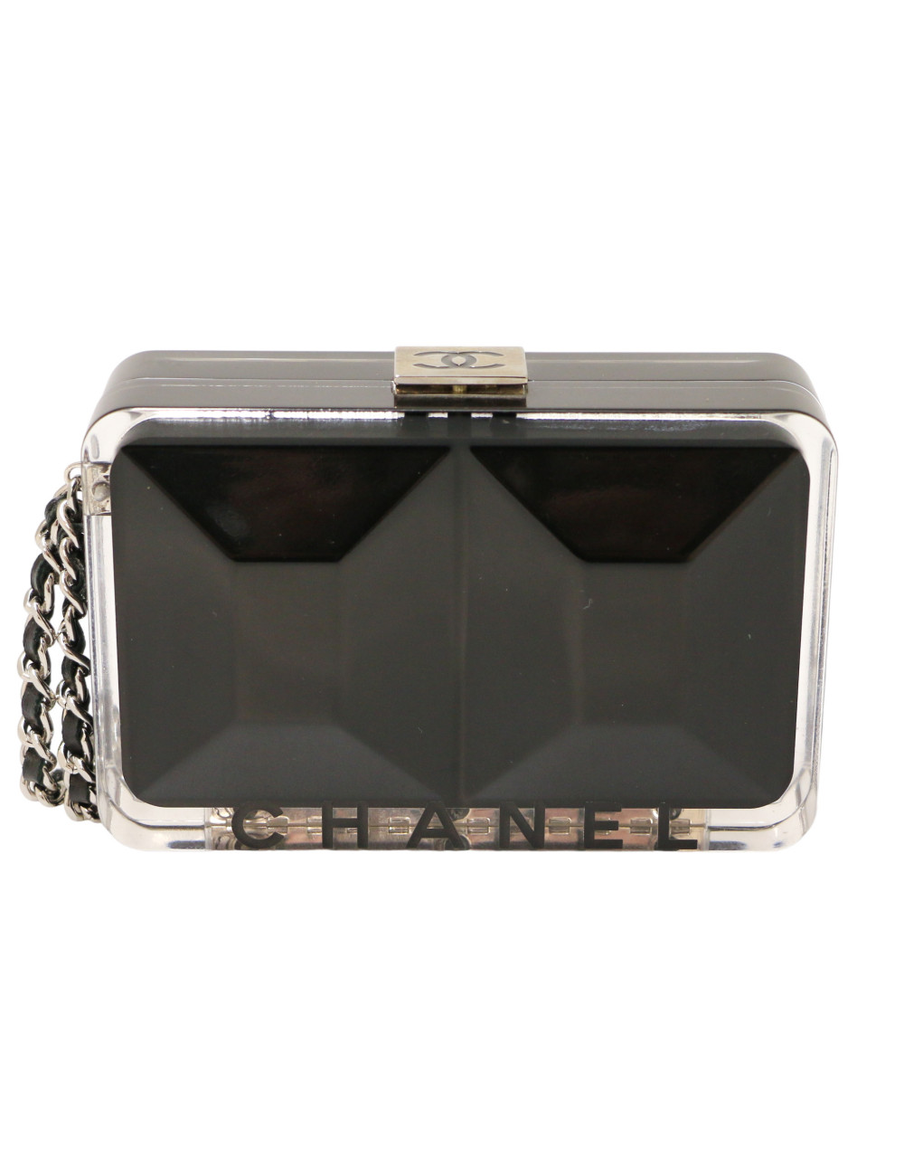 Minaudière CHANEL plexi noir