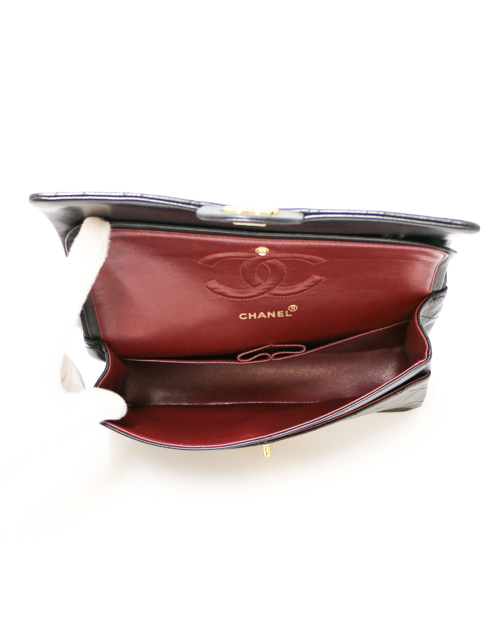 Sac noir classique CHANEL vintage