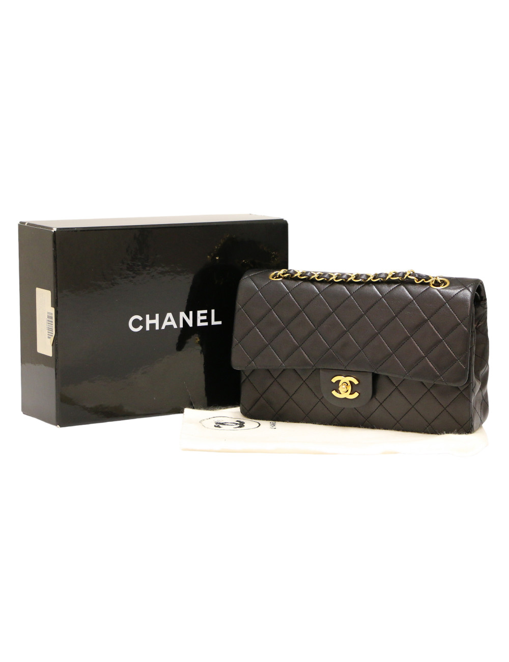 Sac noir classique CHANEL vintage