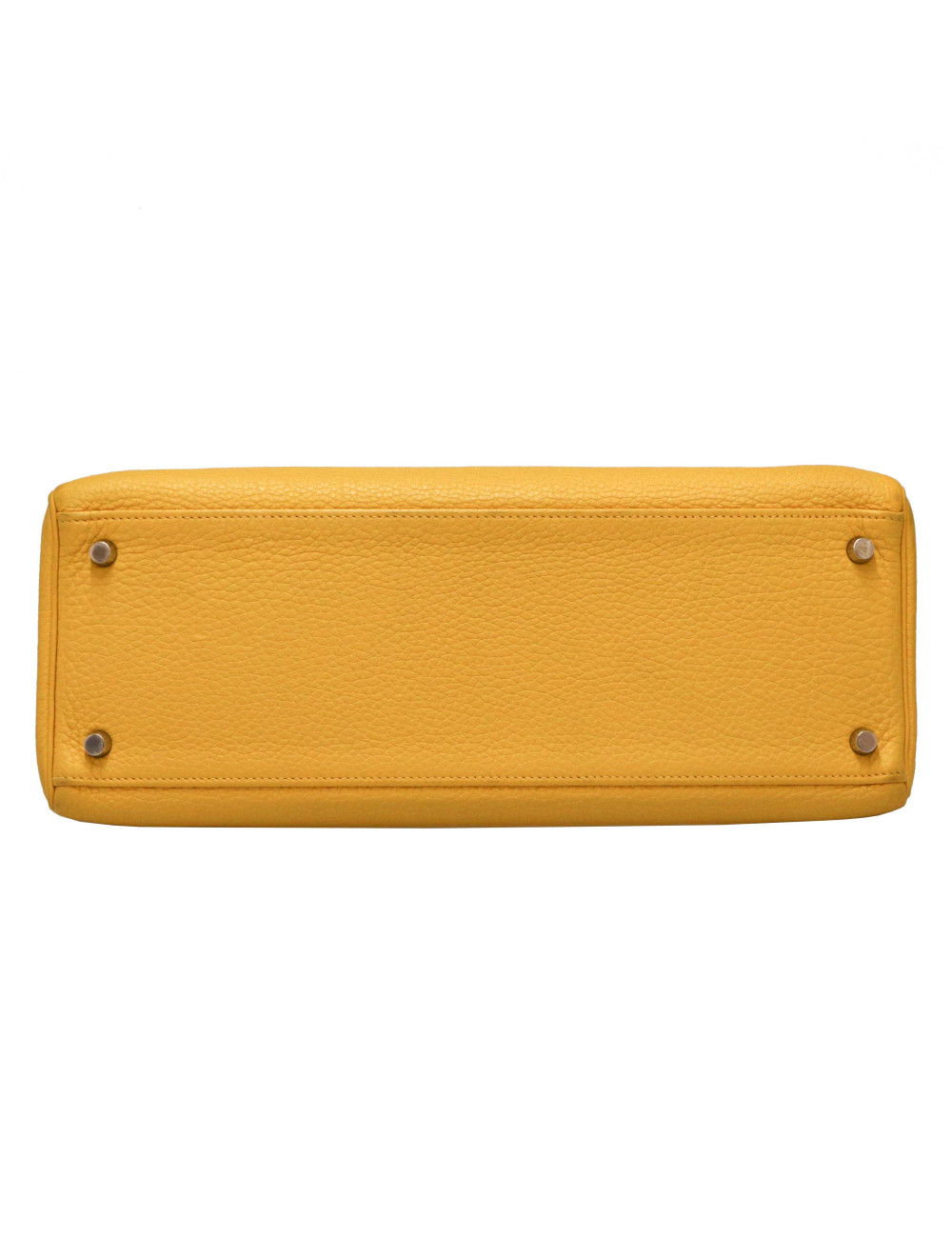 Kelly jaune 35 Hermes cuir