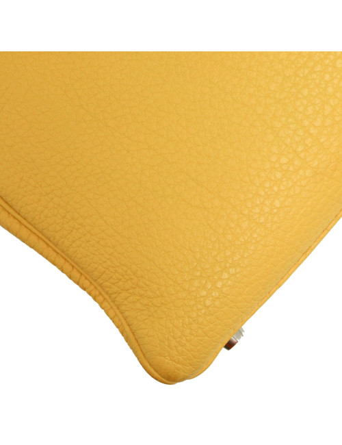 Kelly jaune 35 Hermes cuir