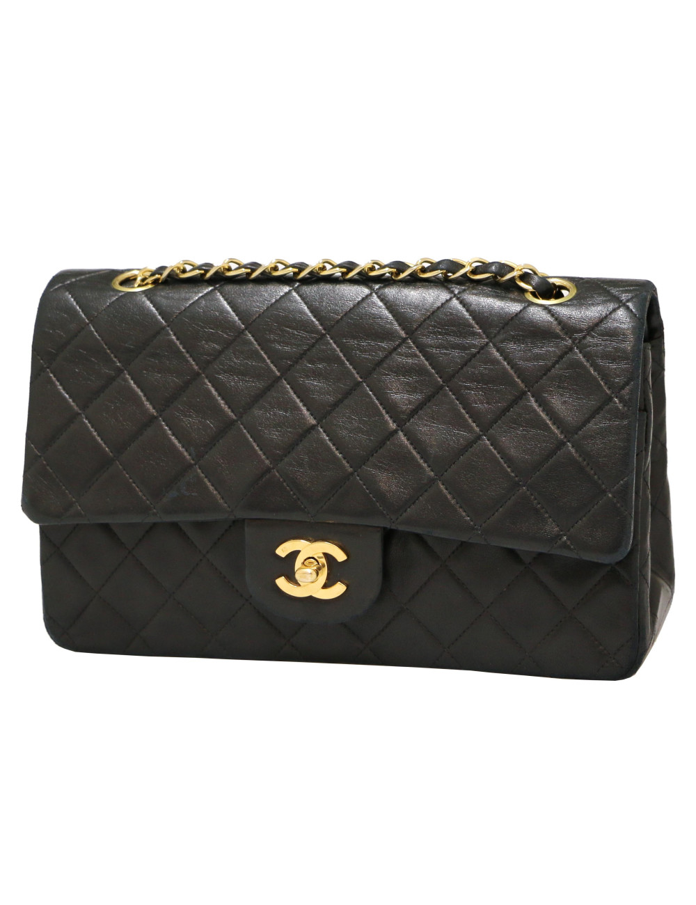 Sac Classique Chanel medium cuir d'agneau