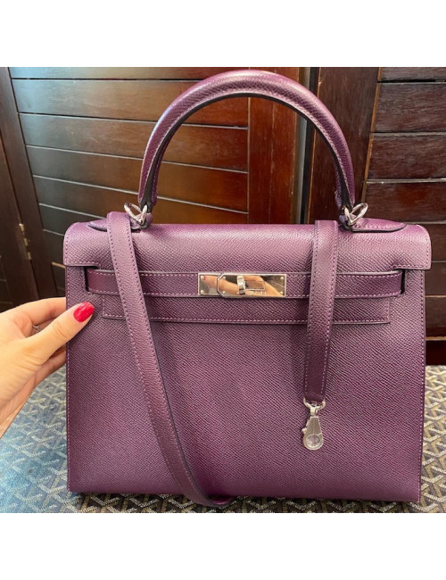 Kelly 28 Epsom Raisin