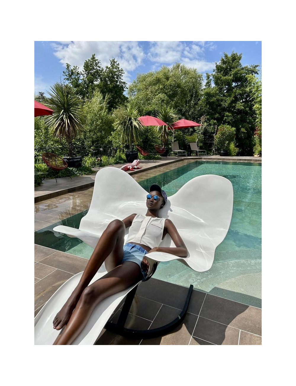 Haut CHANEL T 36 blanc 