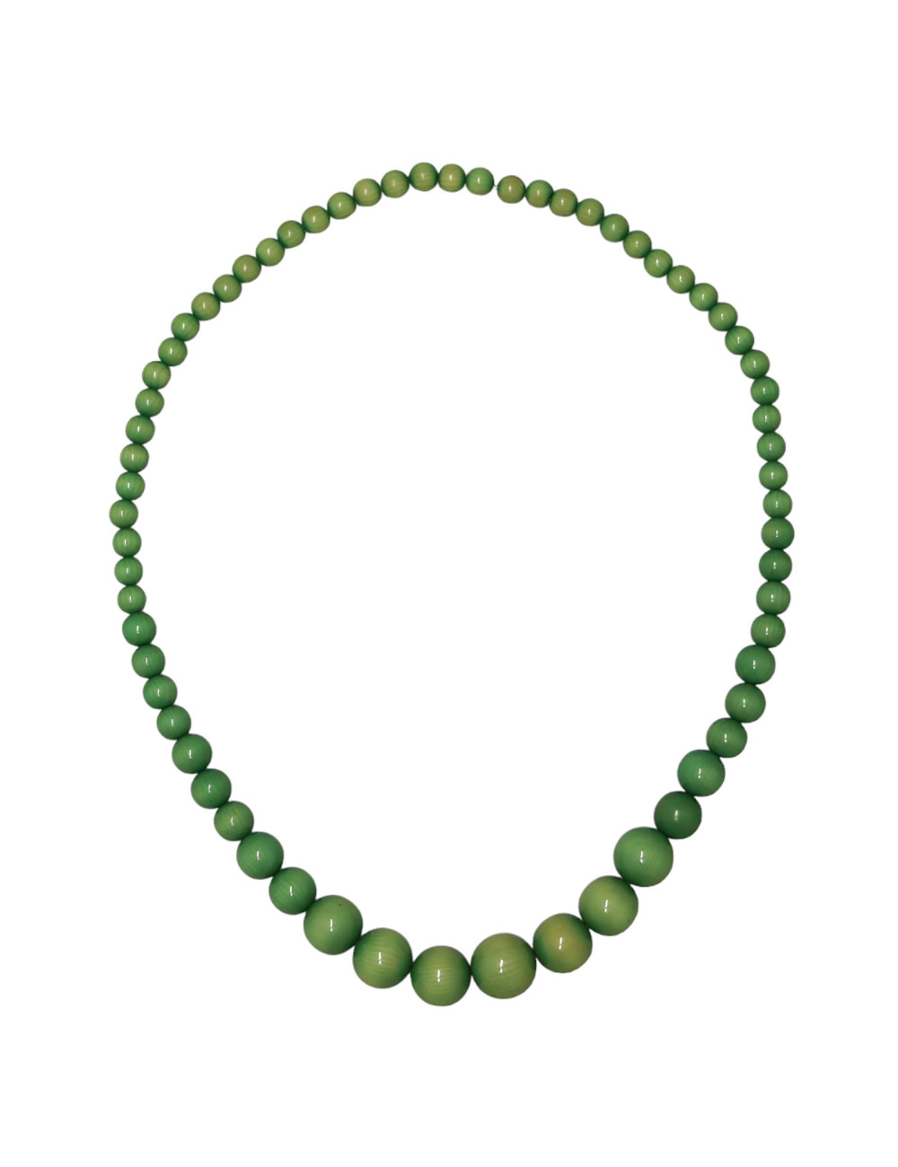 Collier perles vert d'eau