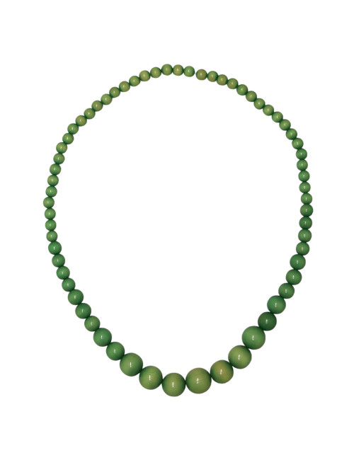 Collier perles vert d'eau