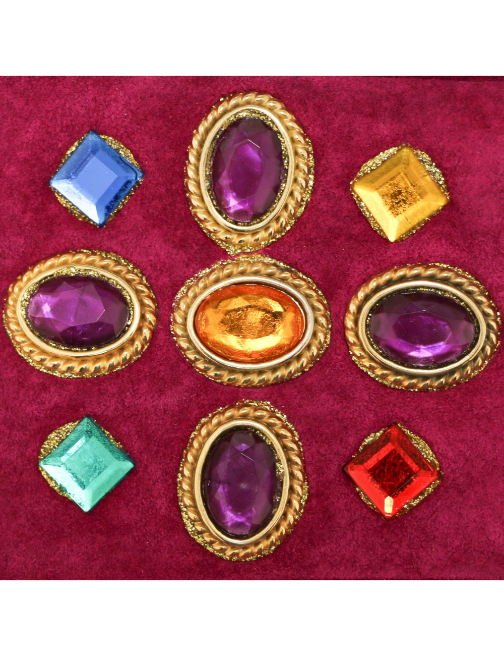 Paire de gants T 7,5 CHRISTIAN LACROIX pécarie  violet