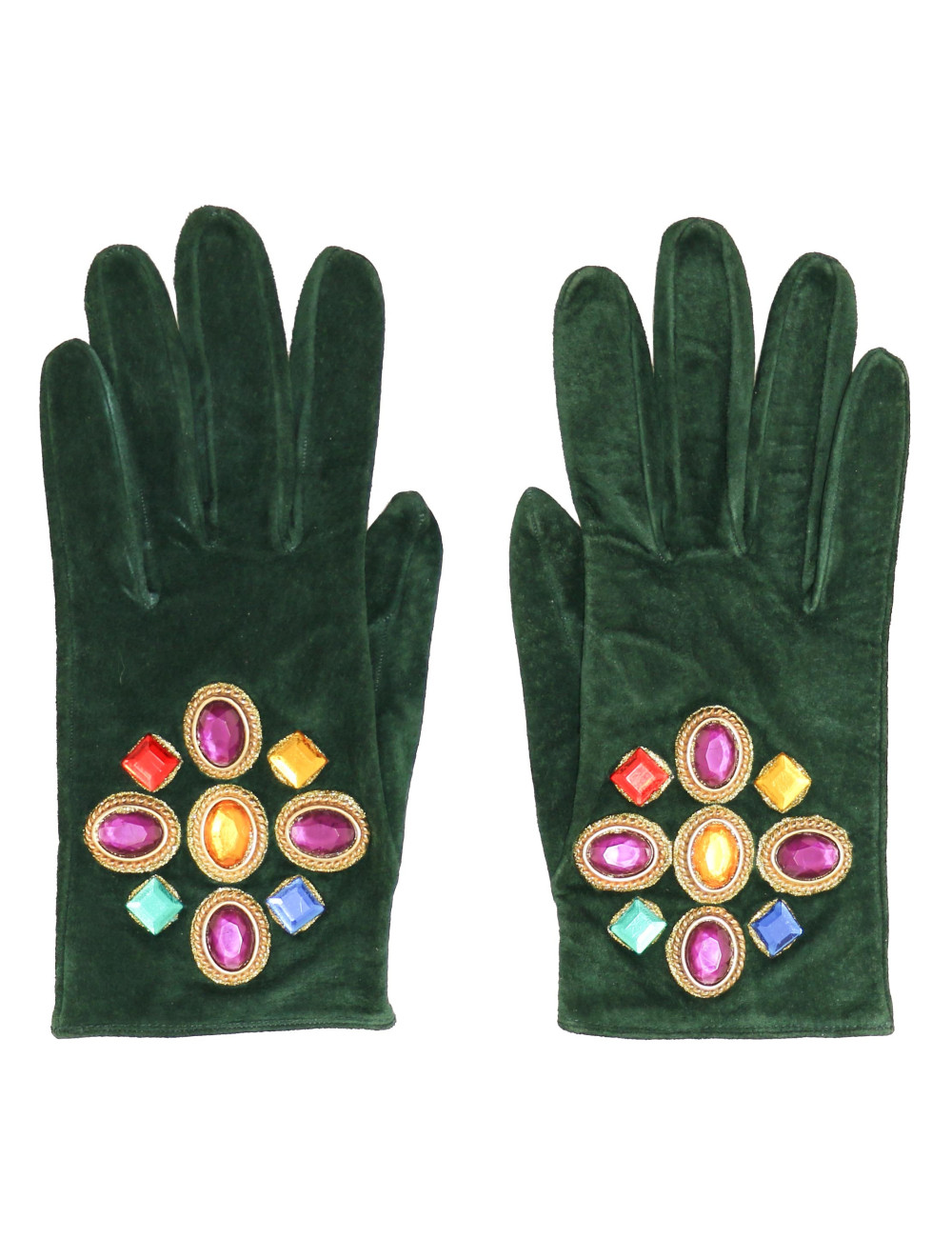 Gants T 7?5 CHRISTIAN LACROIX pécarie vert