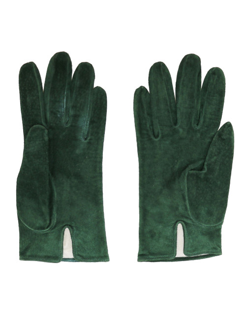 CHRISTIAN LACROIX vintage green gloves size 7.5FR