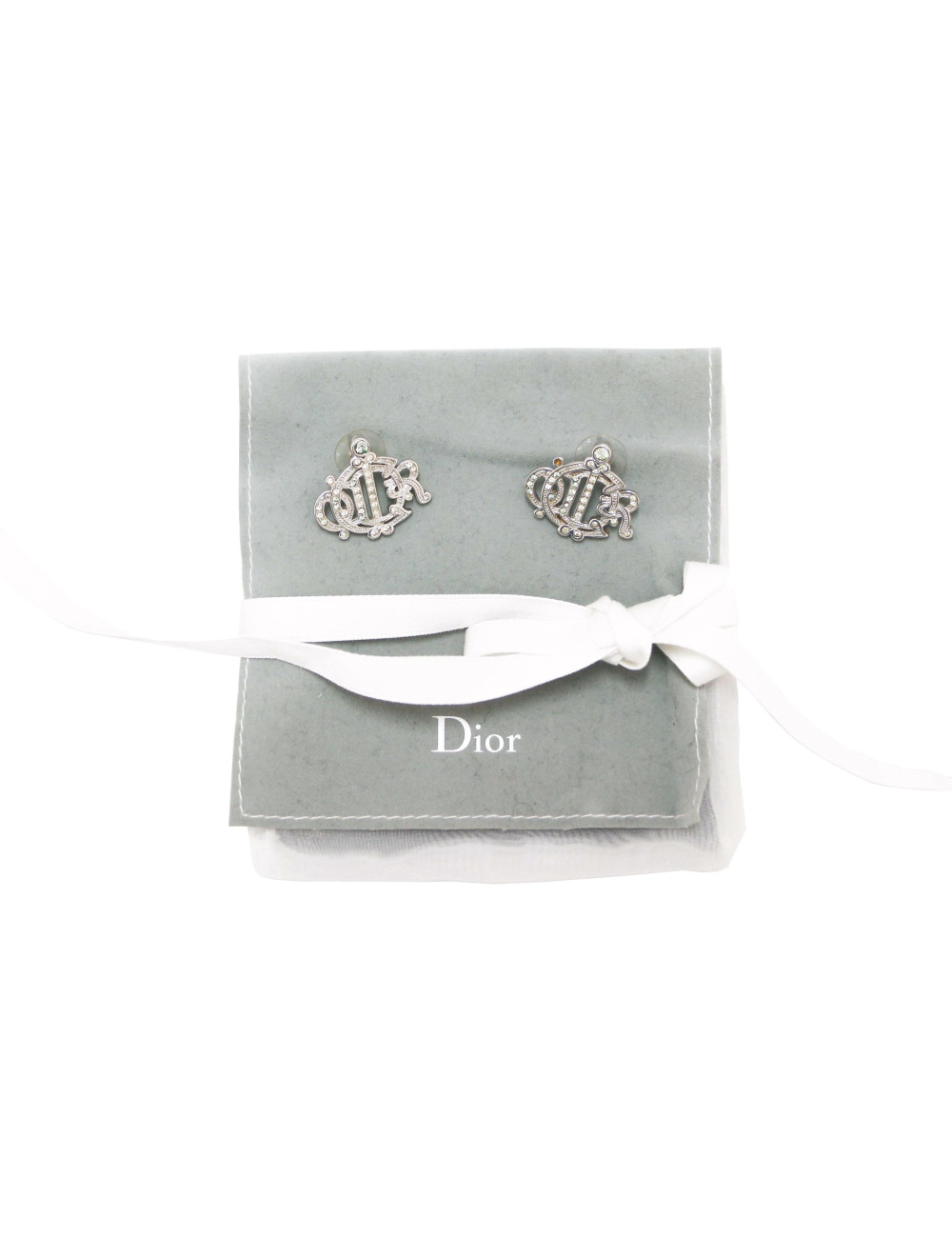 Clous DIOR strass argent