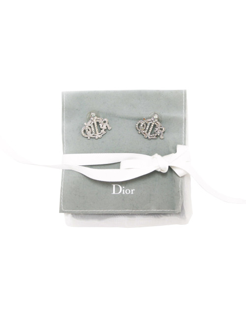 Clous DIOR strass argent