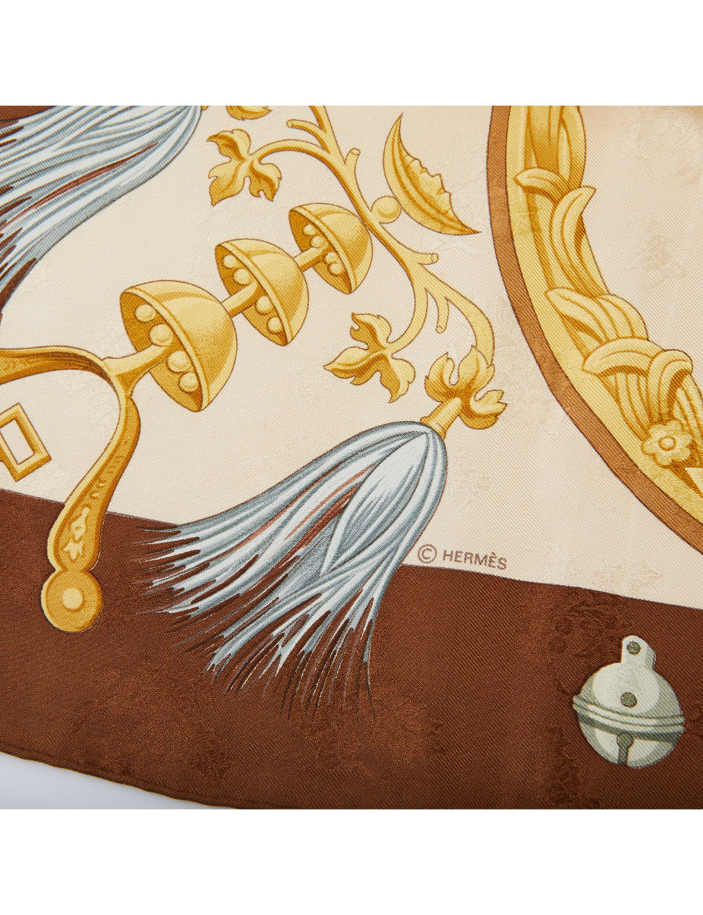 Carré HERMES Plumes et grelots