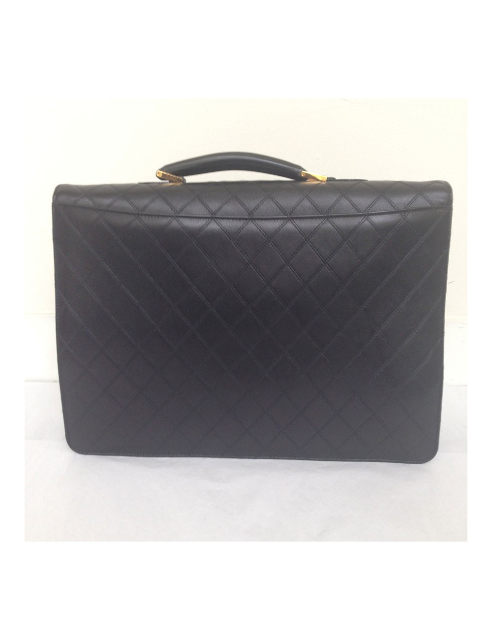 Sacoche CHANEL cuir matelassé noir