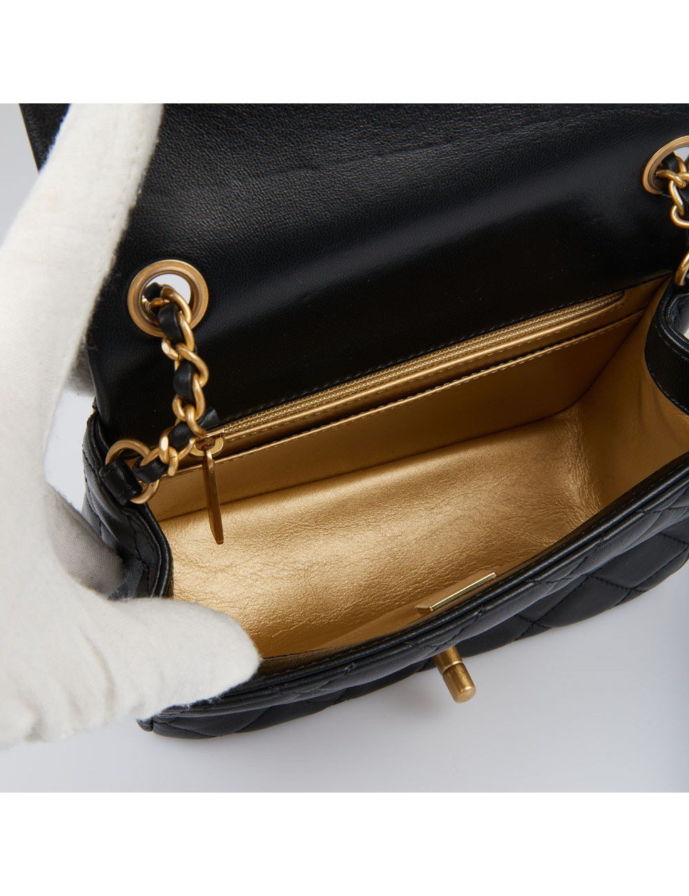 Sac rabat CHANEL noir