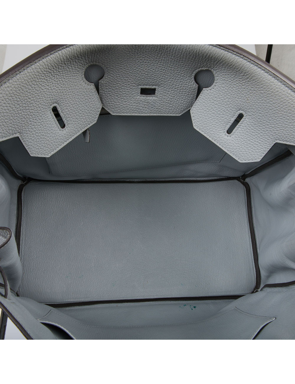 Birkin 35 HERMES togo gris lin